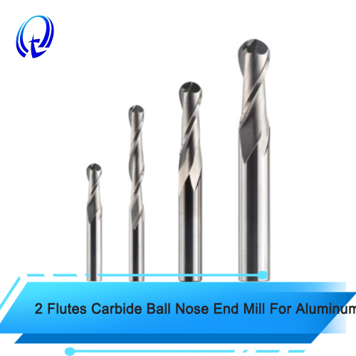 2 Flutes Carbide Ball Nose End Mill for Aluminum Milling Cutter