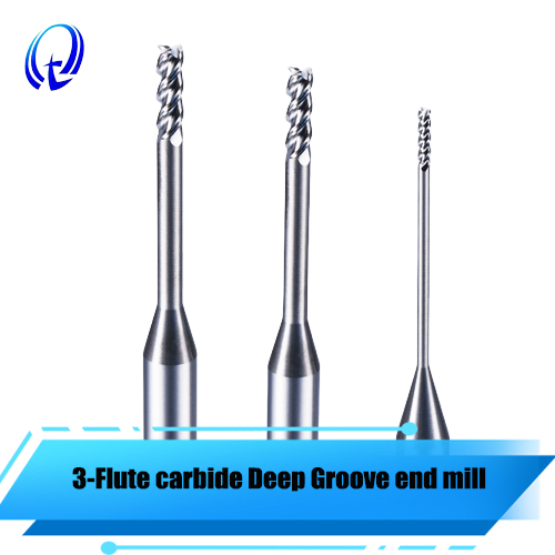 3 Flute Solid Carbide Deep Groove End Mill For Aluminum Milling Cutter