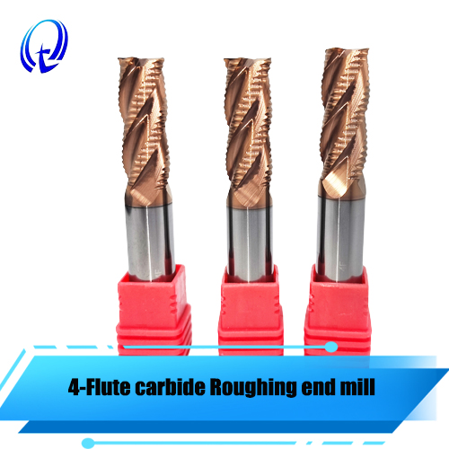4 Flute Solid Carbide Roughing End Mill For Steel Milling Cutter