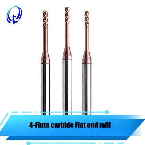 4 Flute Solid Carbide Deep Groove Flat End Mill For Steel Milling Cutter