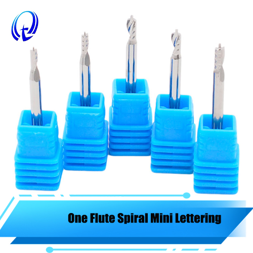 One Flute Spiral Mini Lettering CNC Router Bit – Carbide Cutter for LED Diffuser & Borderless Characters (A Series)