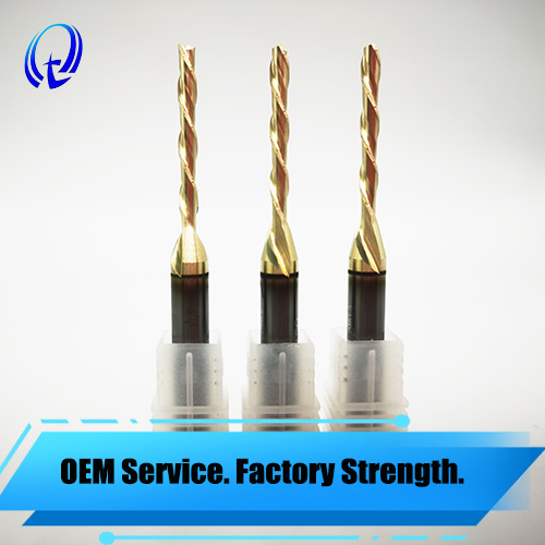 Imperial Size Two-Flute Woodworking End Mill | Carbide Router Bit for Wood CNC Machining