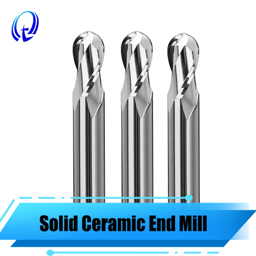 2 Flute Solid Ceramic Ball Nose End Mill | High-Speed CNC Cutter for Hardened Steel & Alloys
