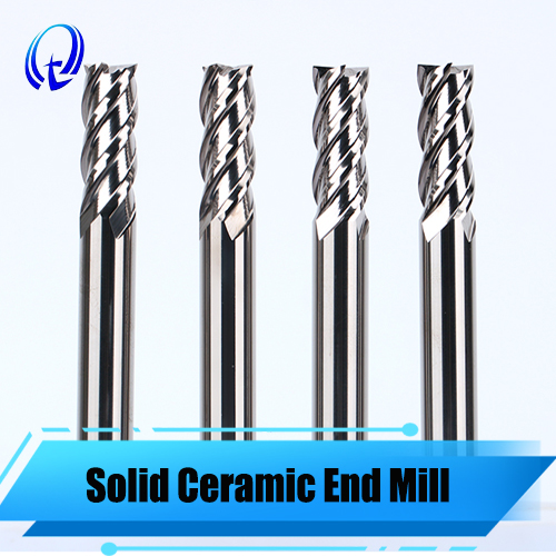 4 Flute Solid Ceramic CNC End Mill | High-Speed Milling Cutter for Hardened Steel