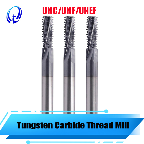 Solid Carbide Full Profile UN Thread Mill Cutter - TiAlCN Coated (3/4 Flutes)